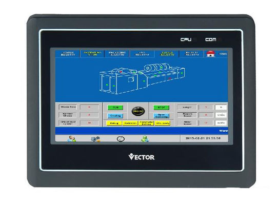 Επίδειξη πινάκων ελέγχου RS485 HMI LCD EtherNet 7.4inch HMI